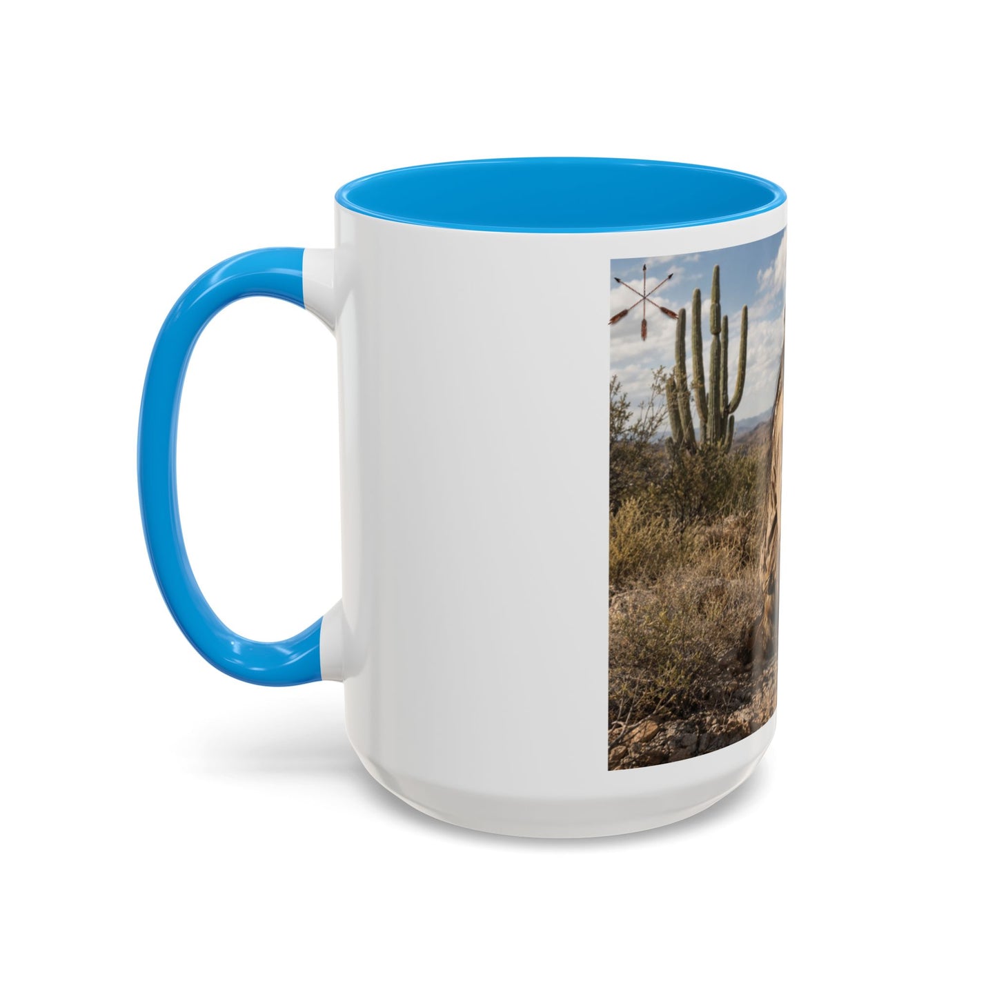 Ft. Sill Apache Desert Scene Coffee Mug — 'N'de' Southwest Landscape 11/15oz
