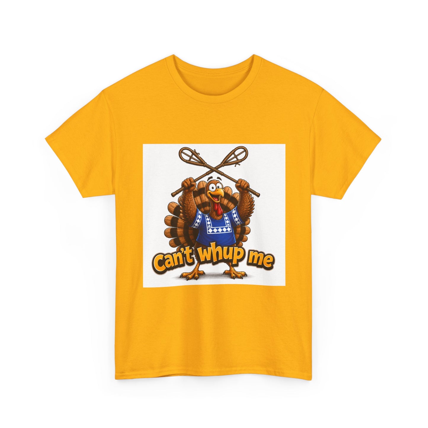 Turkey Mascot Tee — 'Can't Whup Me' Funny Thanksgiving T‑Shirt