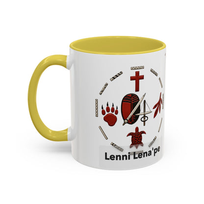 Delaware East Lenni Lenape Tribal Ceramic Mug – Native Symbols Coffee Cup (11oz/15oz)