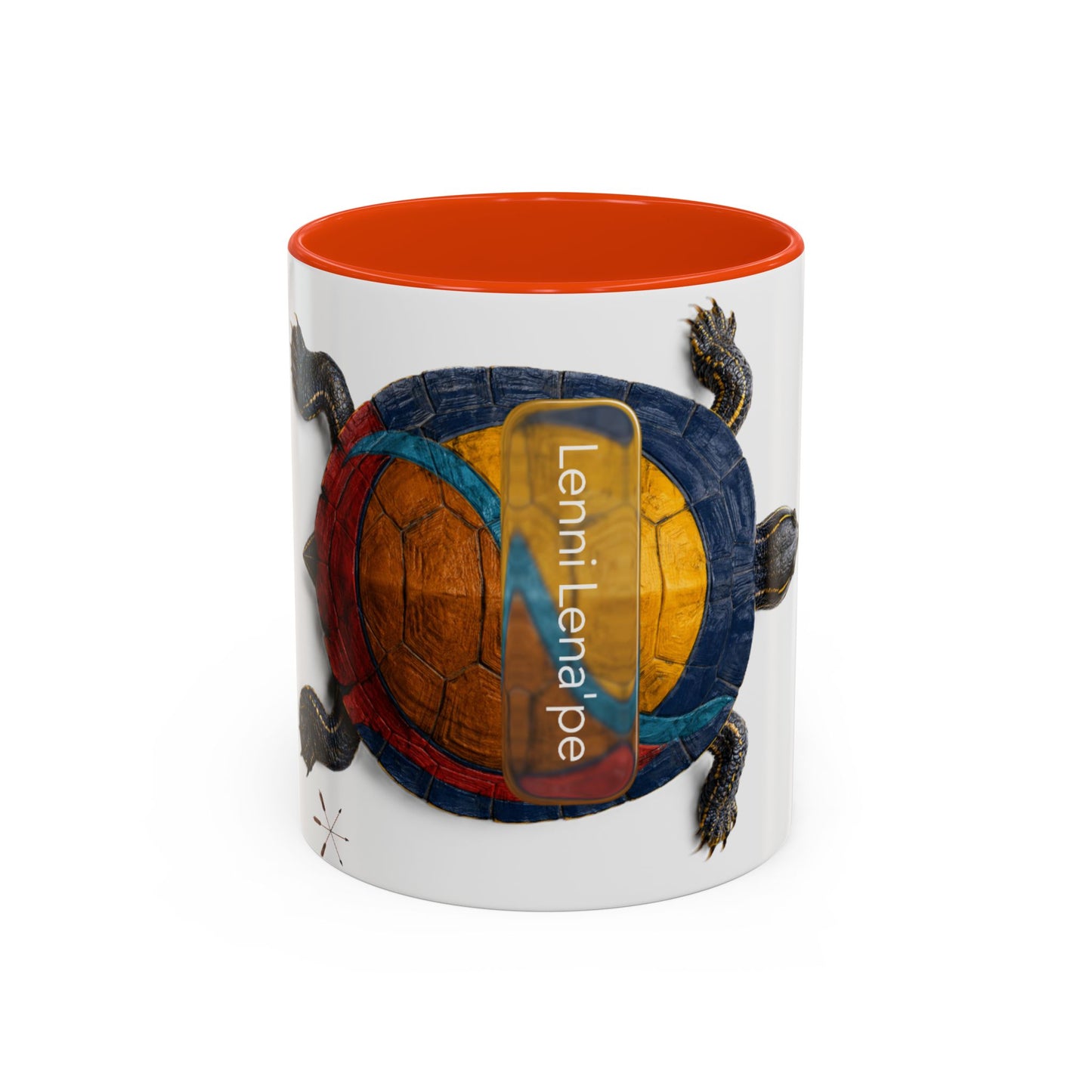 Delaware West Colorful Turtle Coffee Mug — Vibrant Hand-Painted Shell Design (11oz/15oz)