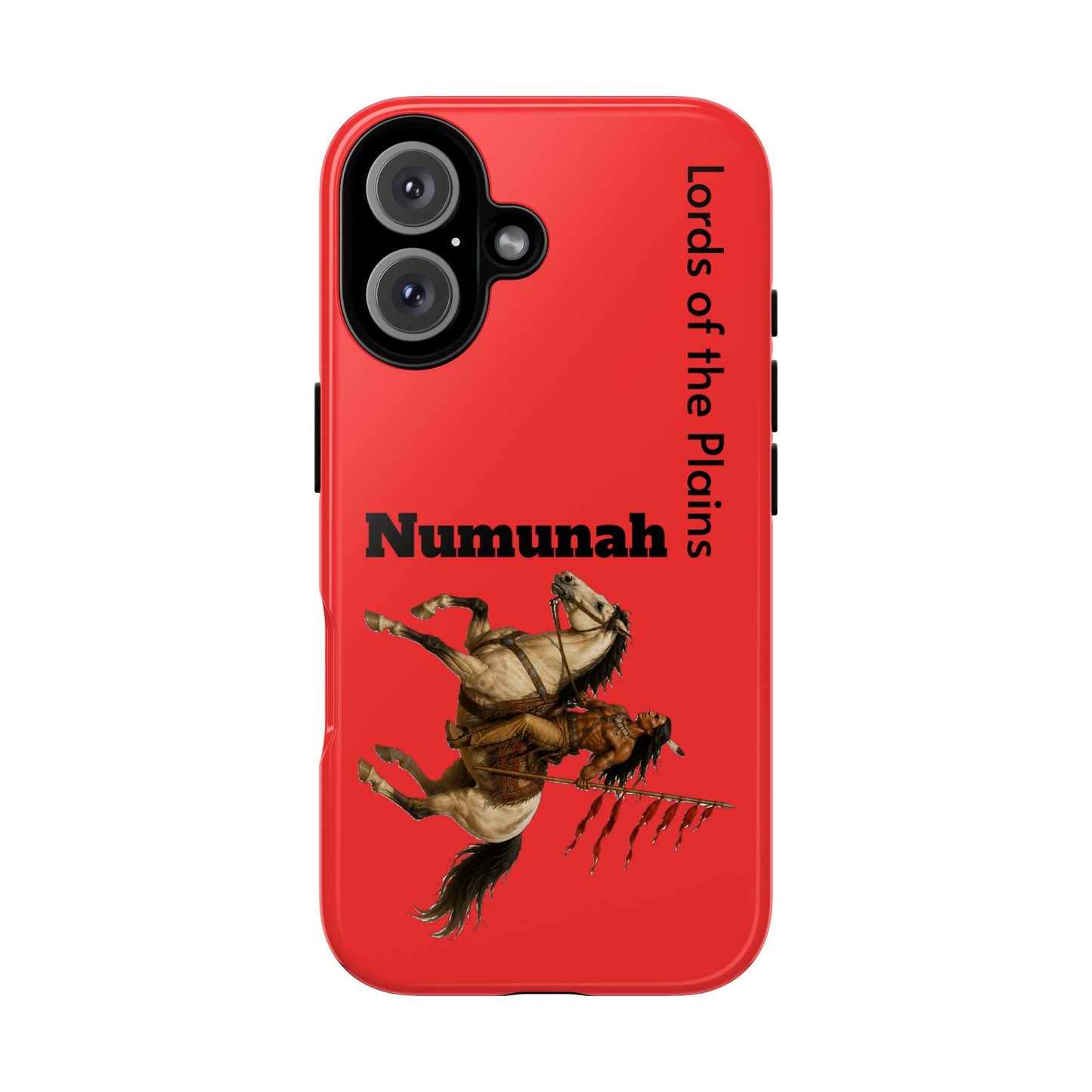 Comanche Numunah Horse Phone Case — 'Lords of the Plains' Red Protective Case