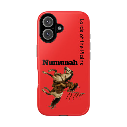 Comanche Numunah Horse Phone Case — 'Lords of the Plains' Red Protective Case