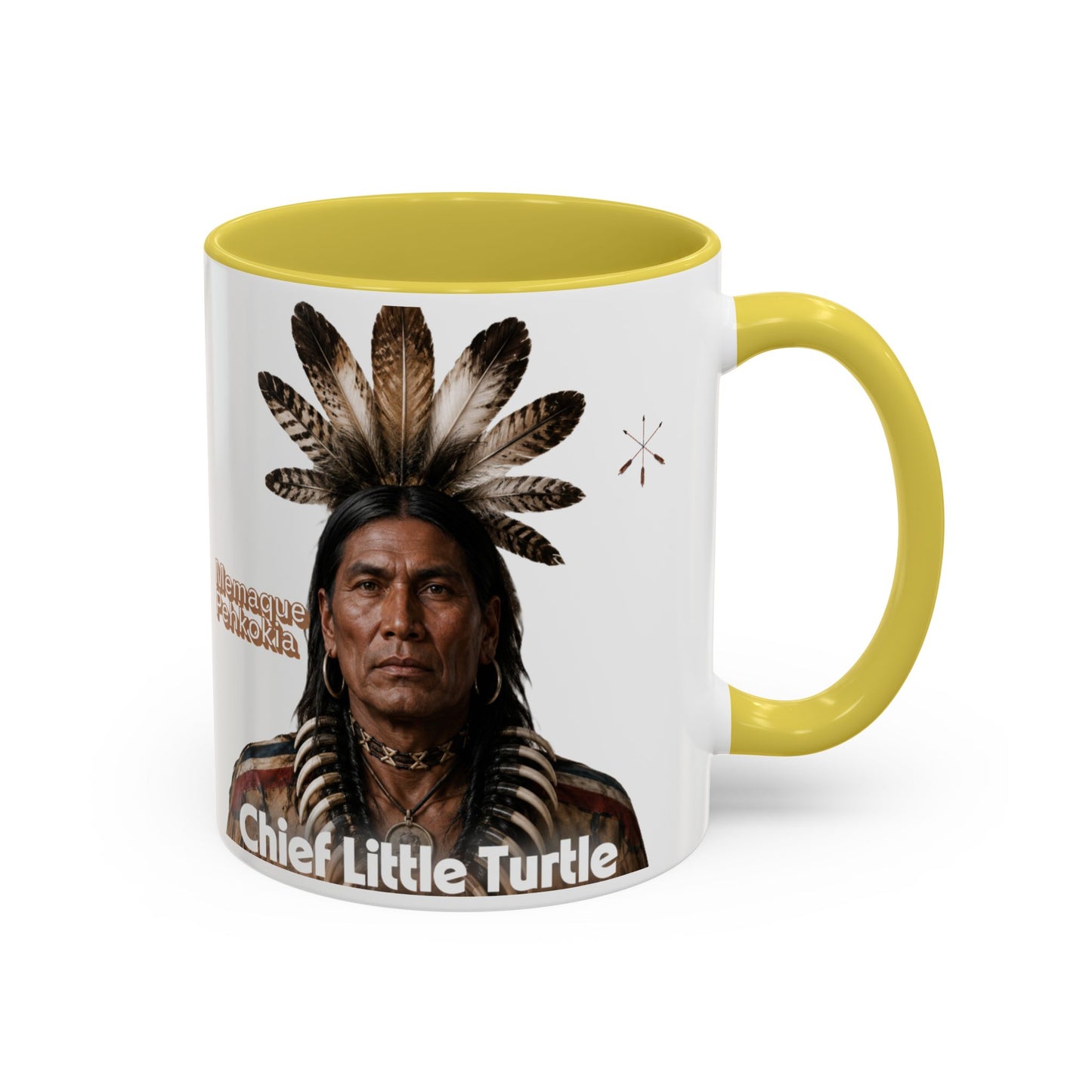 Miami Ceramic Mug — 'Chief Little Turtle' Native Warrior Portrait (11oz & 15oz)