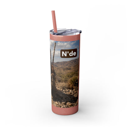 Ft. Sill Apache 20oz Skinny Tumbler with Desert Native Warrior Photo Wrap