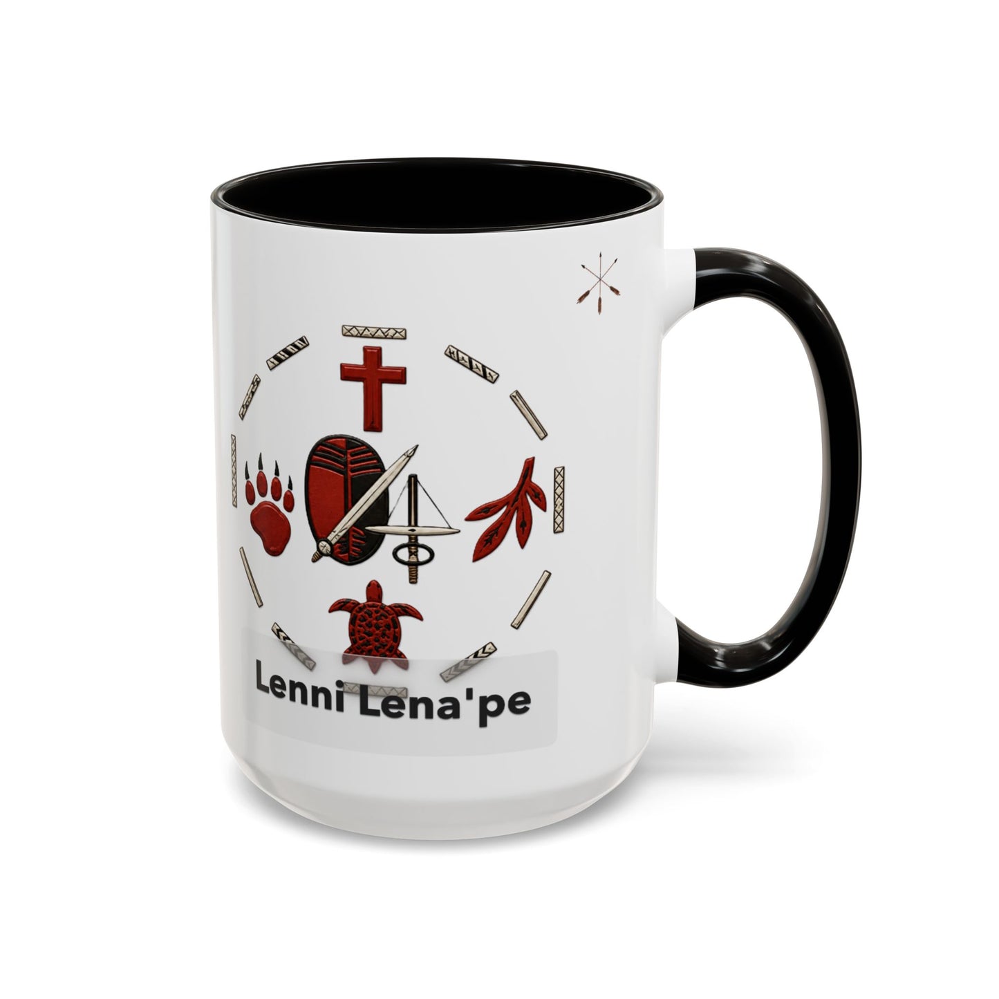 Delaware East Lenni Lenape Tribal Ceramic Mug – Native Symbols Coffee Cup (11oz/15oz)