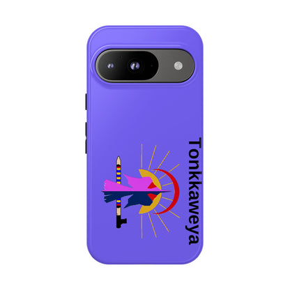 Tonkawa Phone Case — Tonkkaweya Sunrise Design (Protective Purple Hard Shell)