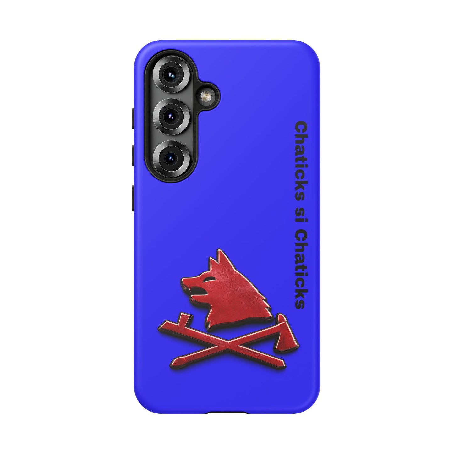 Pawnee Phone Case — Blue 'Chaticks si Chaticks' Wolf Logo Tough Case