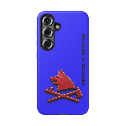 Pawnee Phone Case — Blue 'Chaticks si Chaticks' Wolf Logo Tough Case