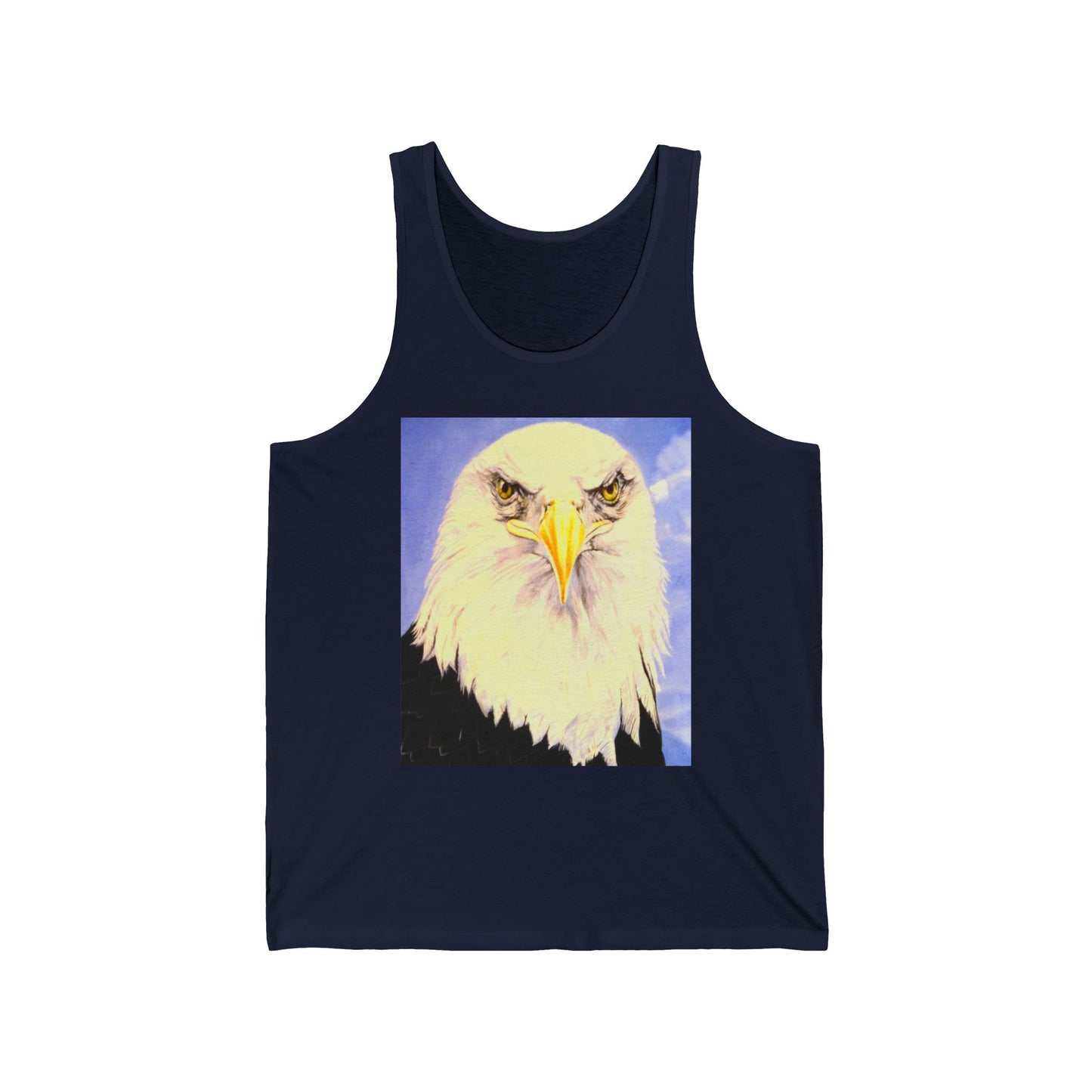 Eagle Portrait Tank Top – Patriotic Bald Eagle Graphic Tank