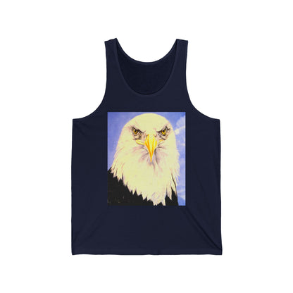 Eagle Portrait Tank Top – Patriotic Bald Eagle Graphic Tank