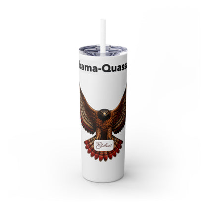 AQ Skinny Tumbler with Straw, 20oz