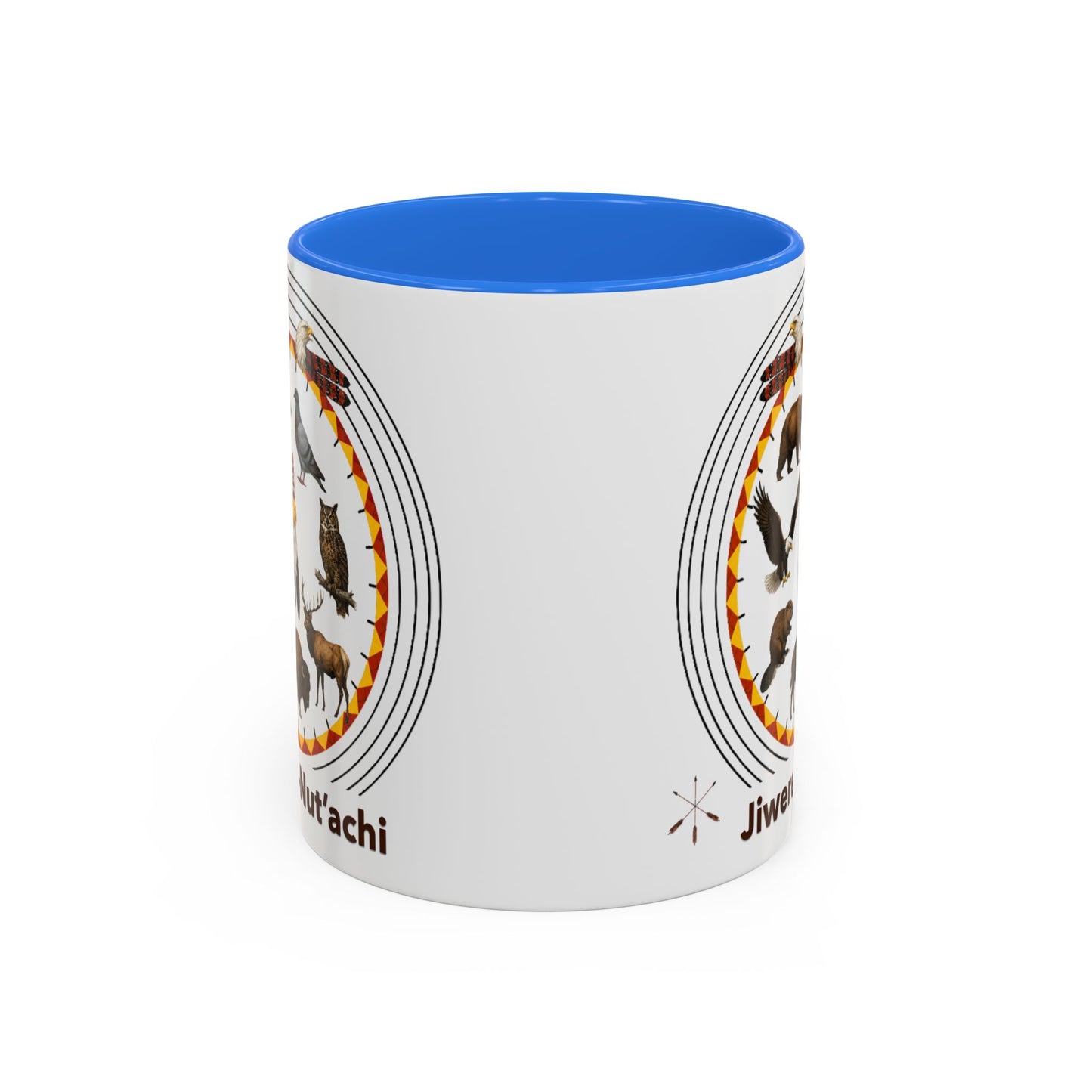 Otoe Missouria Native Animal Circle Mug – 'Jiwere-Nut'achi' Illustrated Coffee Cup (11oz/15oz)