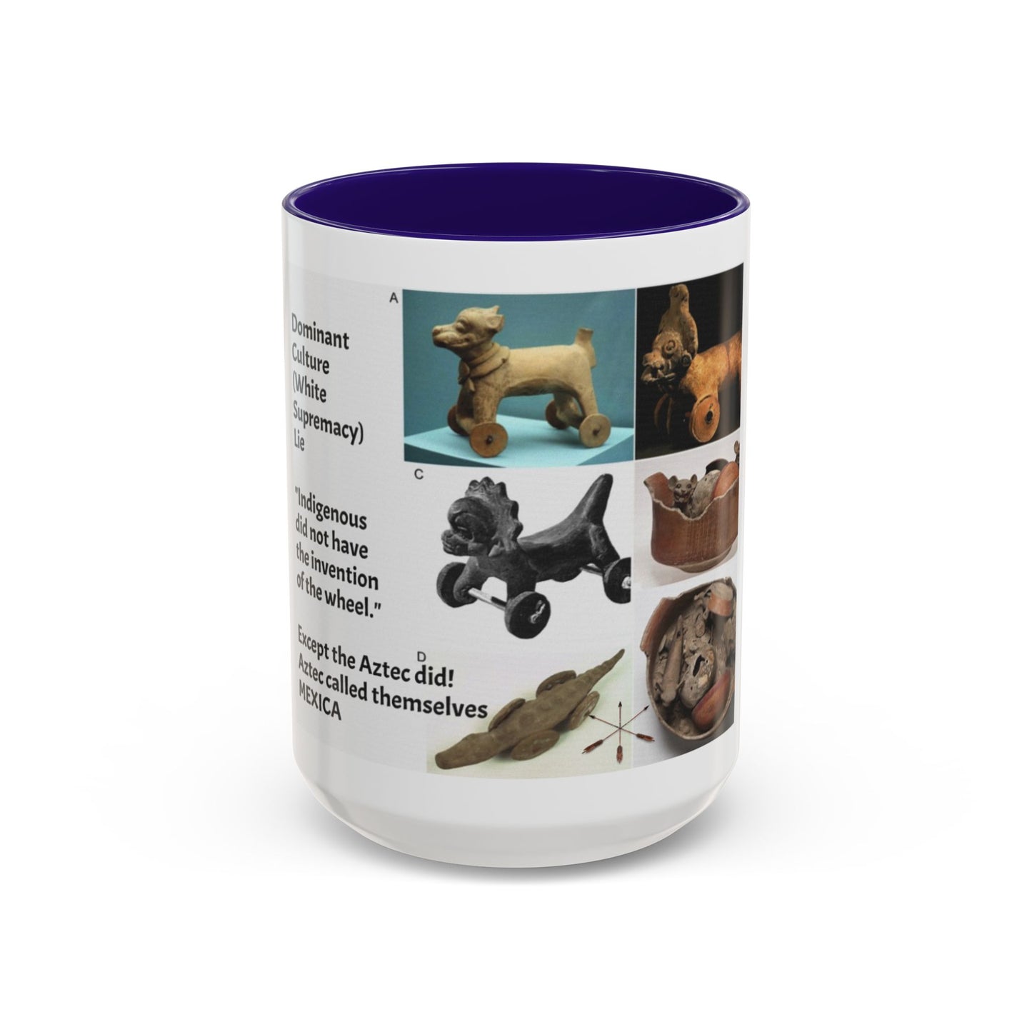 Aztec Artifact Photos Collage Coffee Mug (11oz/15oz)