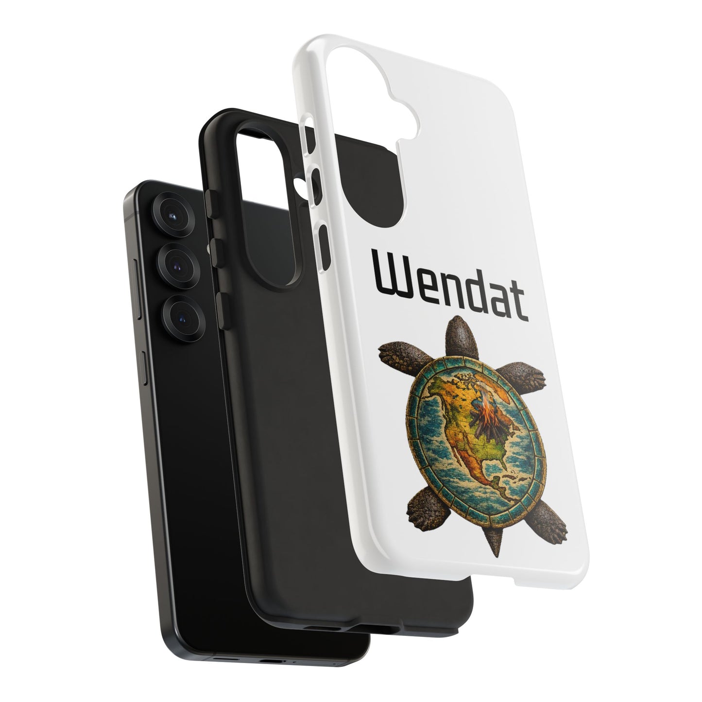 Wyandotte Wendat Turtle Phone Case — Indigenous Turtle Shield Design