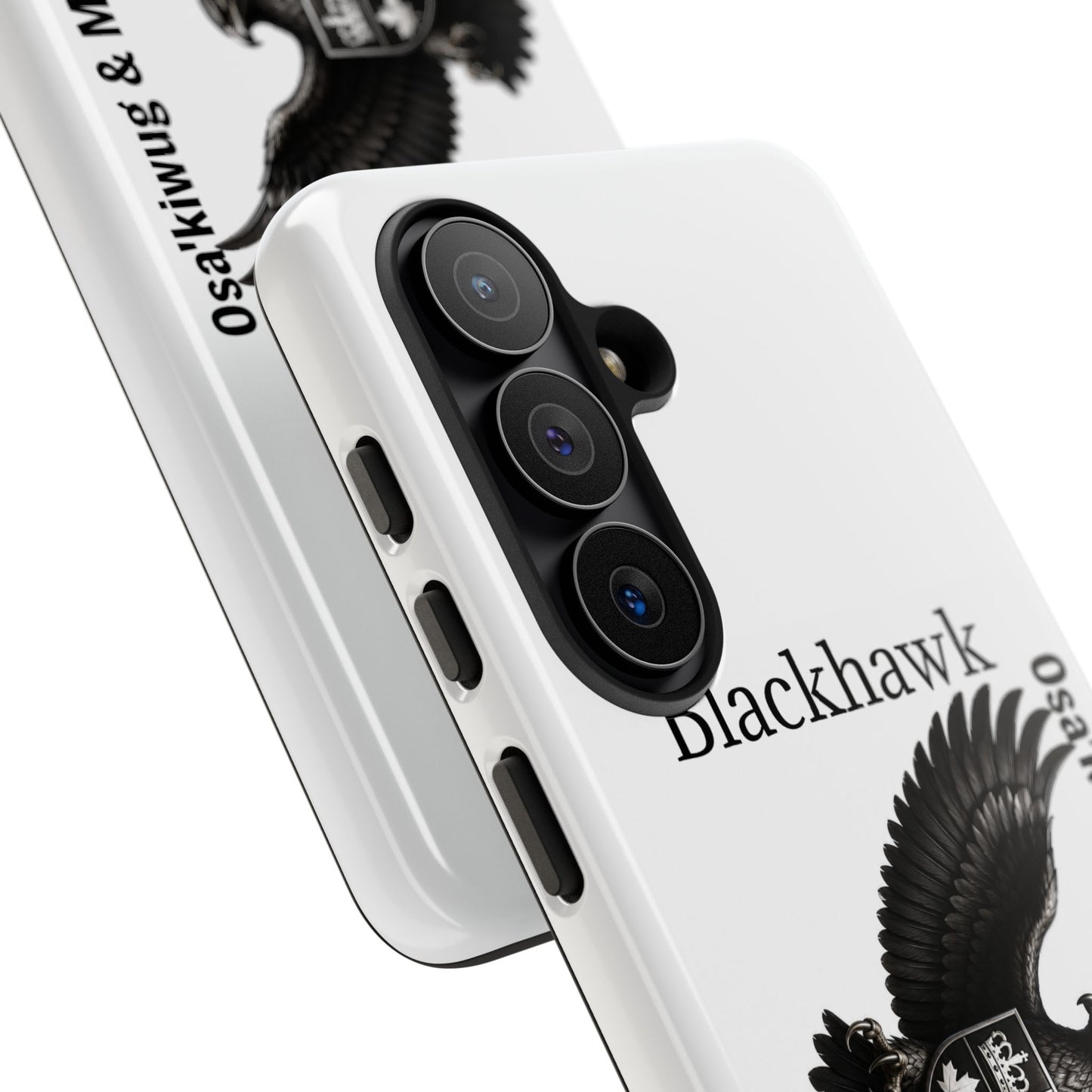 Sac&Fox Phone Case — 'Blackhawk' Raven Crest Protective Tough Case