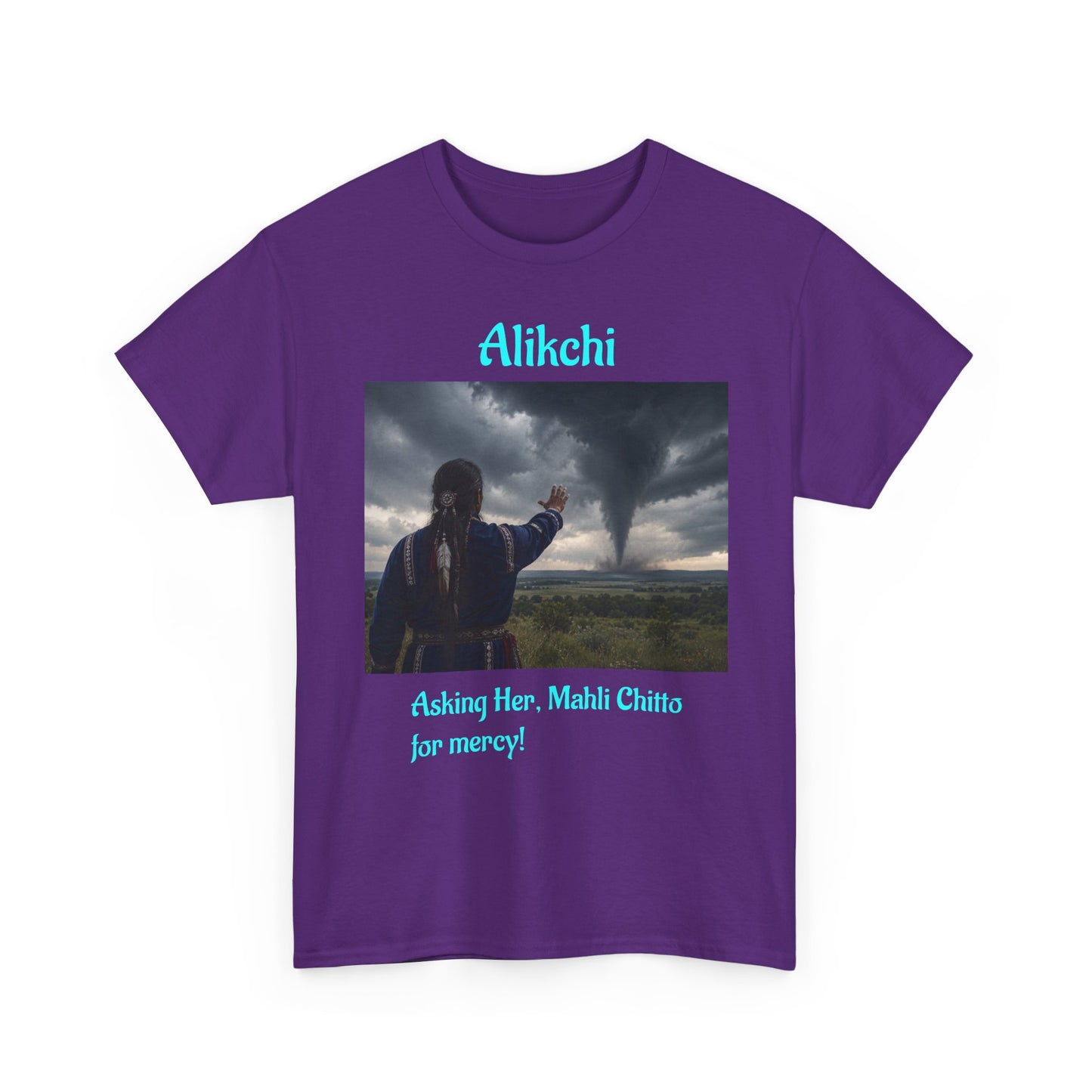 Alikchi Tornado Graphic Tee with "Asking Her: Mahli Chitto, for mercy!"