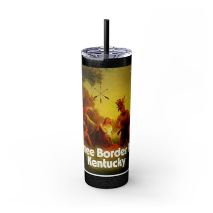 Shawnee Absentee Skinny Tumbler with Straw, 20oz