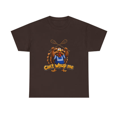 Turkey Mascot Tee — 'Can't Whup Me' Funny Thanksgiving T‑Shirt