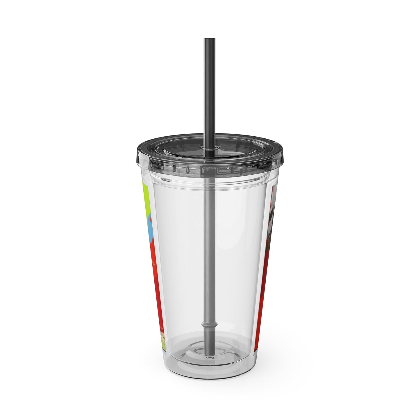 Pontiac Indigenous Nations Map Tumbler — 16oz Sunsplash Straw Cup