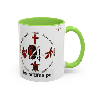 Delaware East Lenni Lenape Tribal Ceramic Mug – Native Symbols Coffee Cup (11oz/15oz)