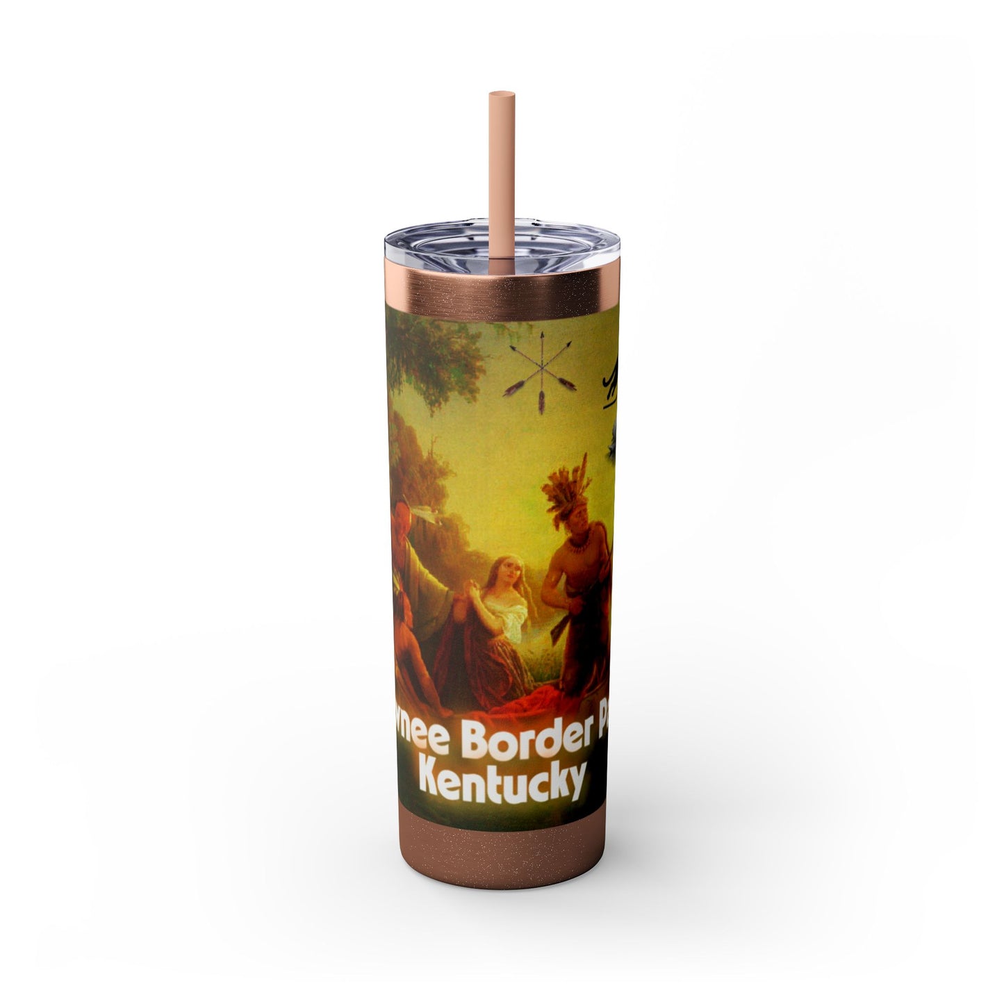 Shawnee East Skinny Tumbler with Straw, 20oz