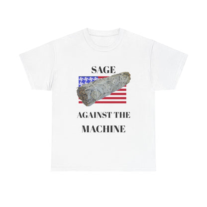 Sage Against the Machine T-Shirt — American Flag Smudge Stick Tee
