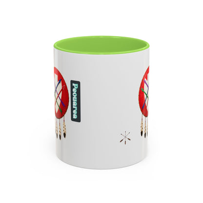 Peoria Powawera Dreamcatcher Coffee Mug — Colorful 11oz & 15oz Ceramic