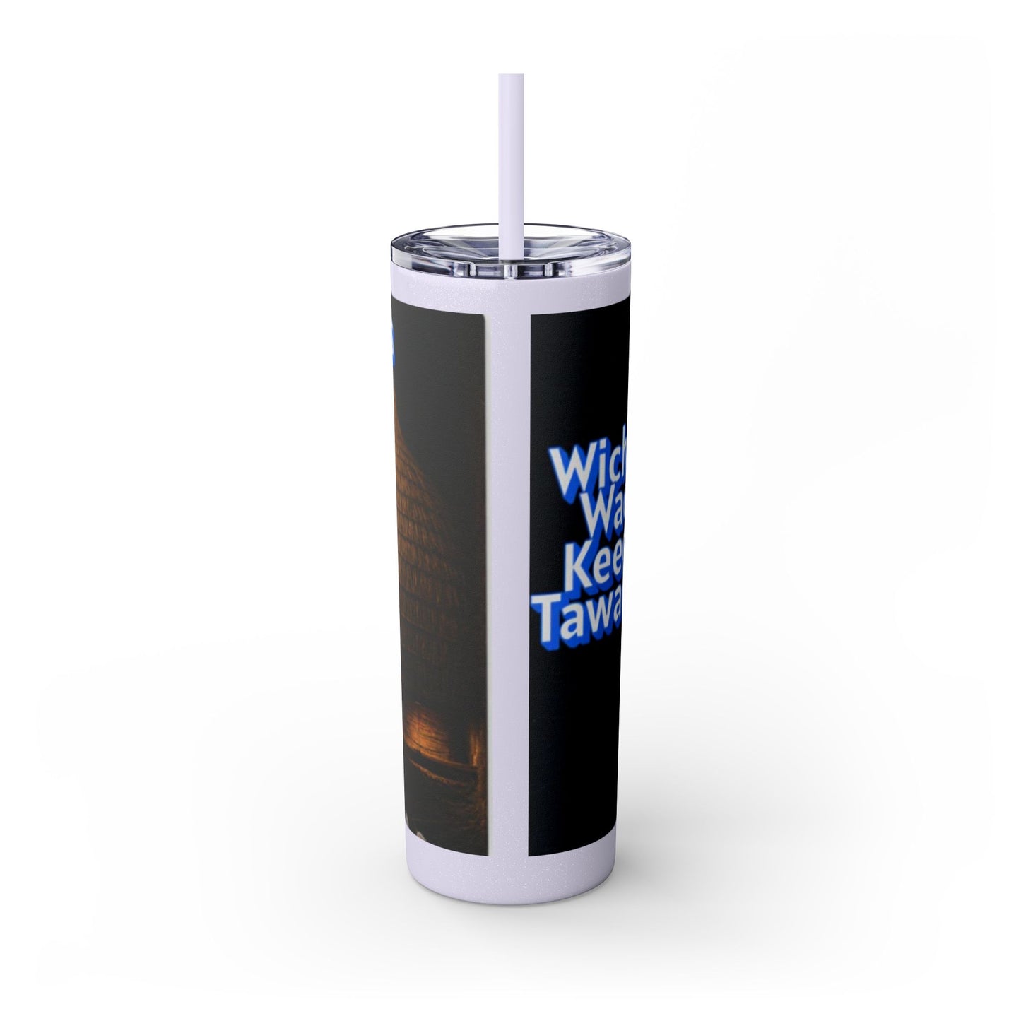 Wichita Skinny Tumbler with Straw, 20oz