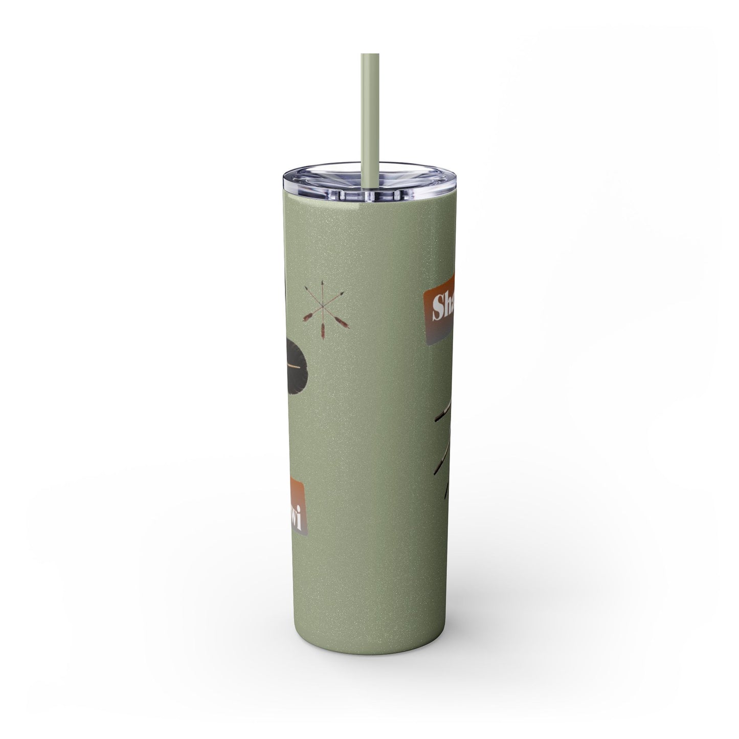 Shawnee Absentee Skinny Tumbler with Straw, 20oz