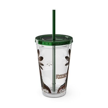 Miami Chief Little Turtle Sunsplash 16oz Tumbler with Straw