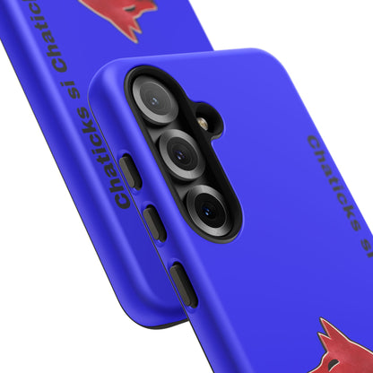 Pawnee Phone Case — Blue 'Chaticks si Chaticks' Wolf Logo Tough Case