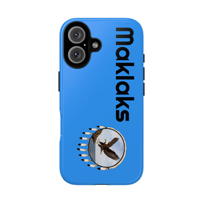 Modoc Blue 'Maklaks' Tough Phone Case with Eagle Drum Design