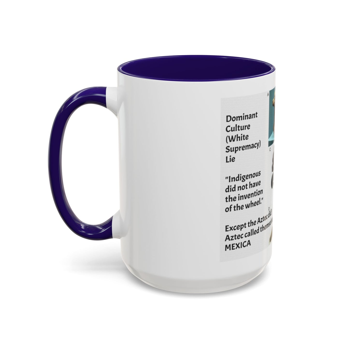 Aztec Artifact Photos Collage Coffee Mug (11oz/15oz)