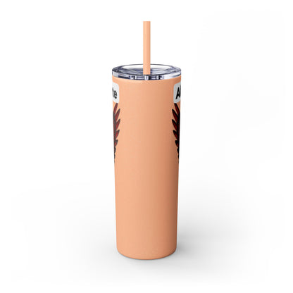 AQ Skinny Tumbler with Straw, 20oz