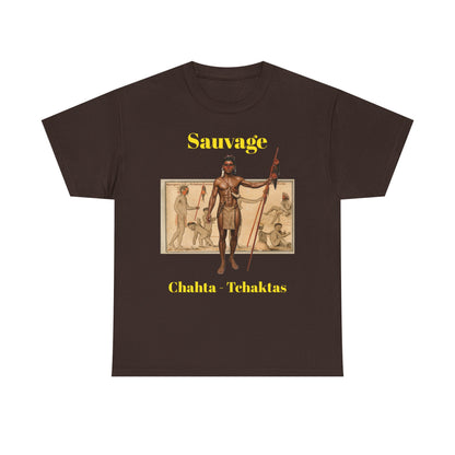 Savage Chahta Tchaklas Graphic Tee – Native American Heritage Art T-Shirt