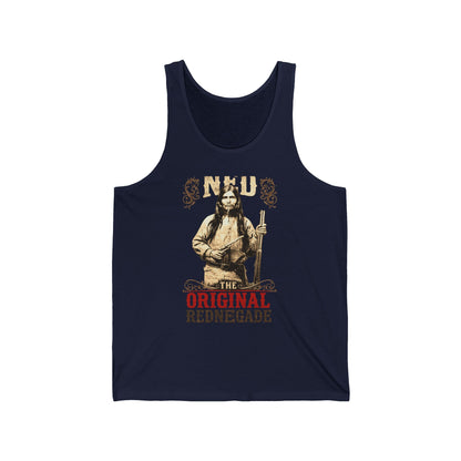 Original Rednegade Tank Top — Vintage Native American Warrior Graphic