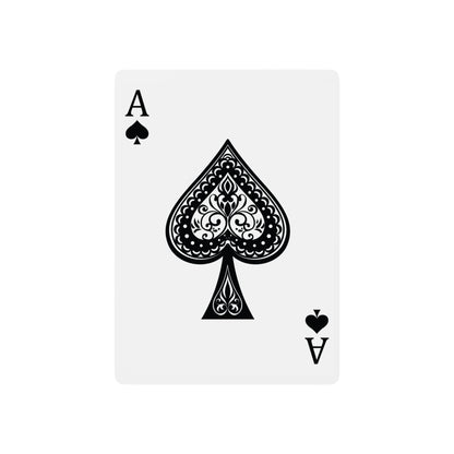 Ram Illustration Poker Playing Cards – Ornate Ace of Spades Deck