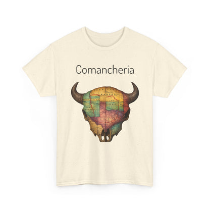 Comancheria Buffalo Skull T-Shirt — Western Map Graphic Tee