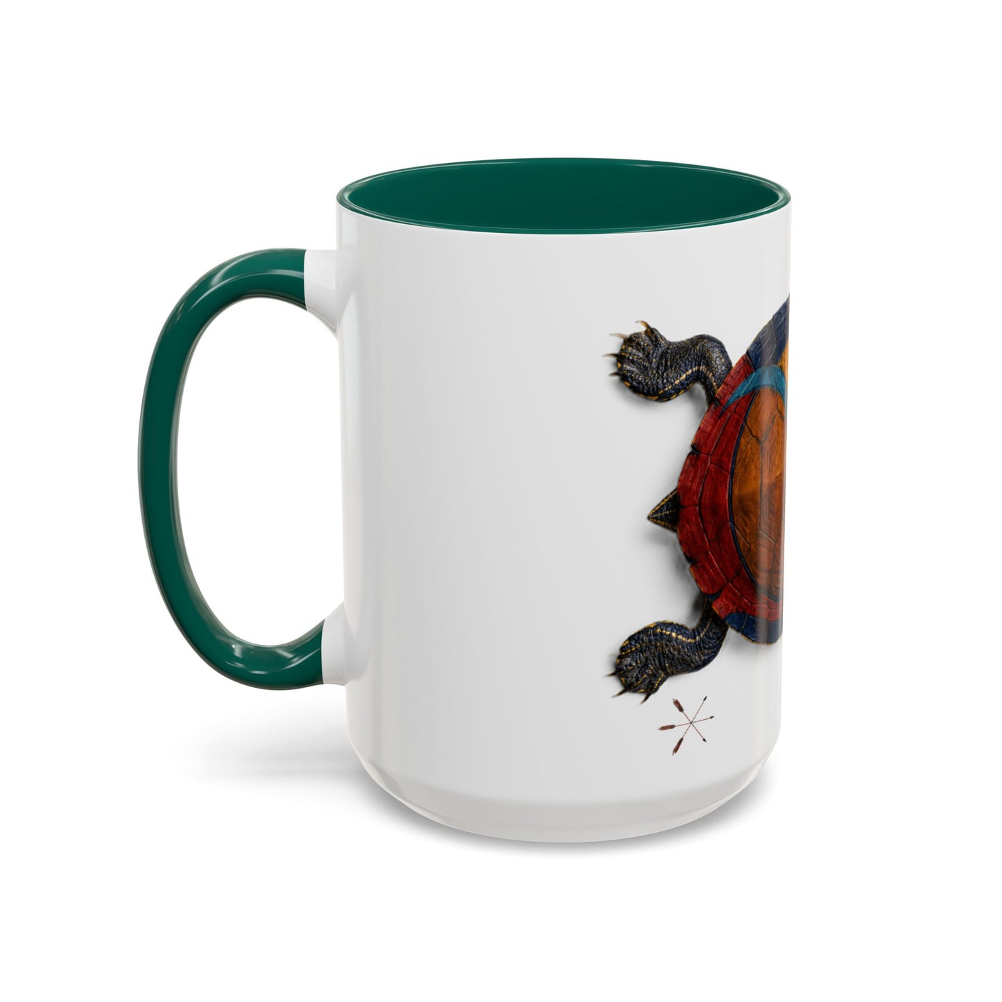 Delaware West Colorful Turtle Coffee Mug — Vibrant Hand-Painted Shell Design (11oz/15oz)