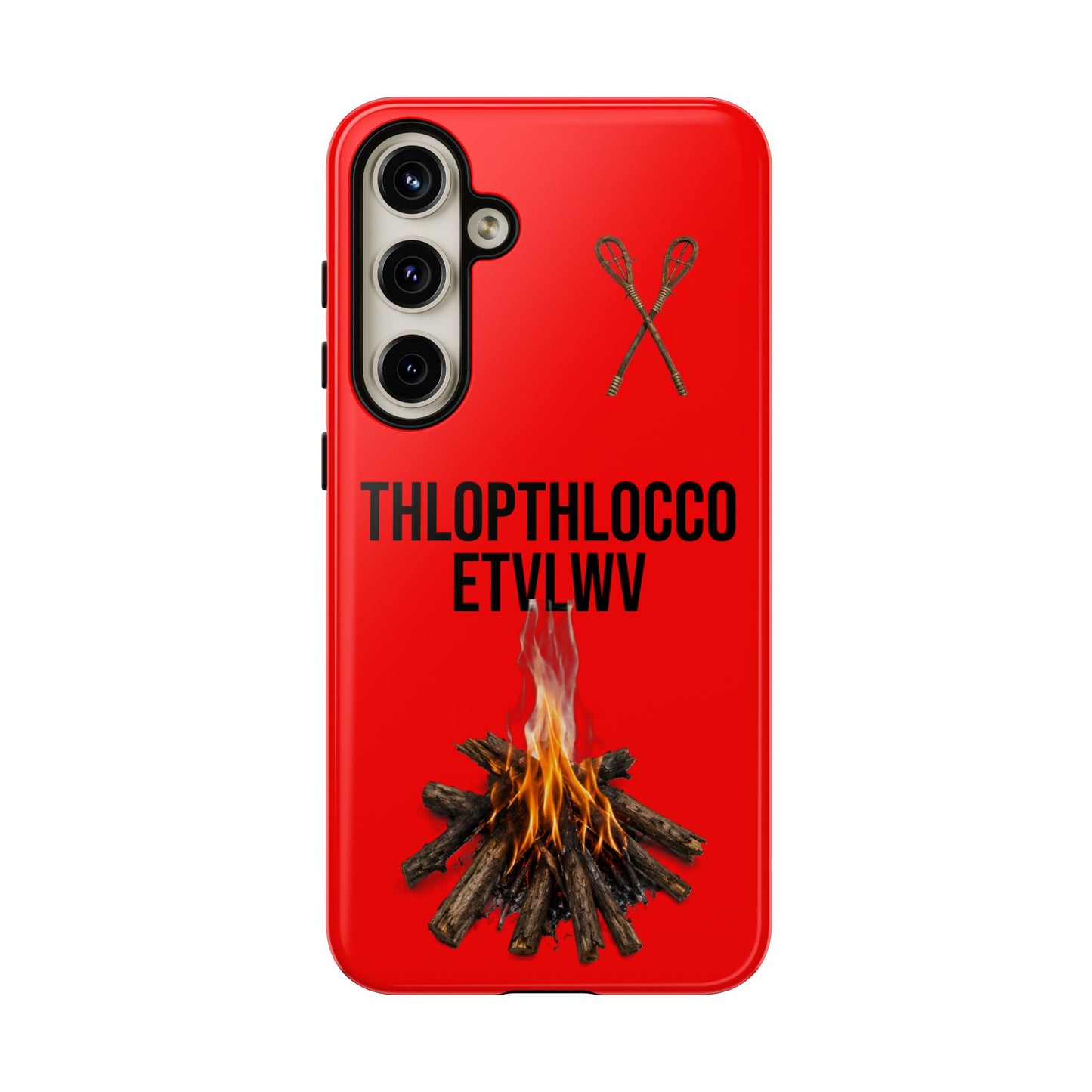 Thlopthlocco Protective Phone Case —  Text "THLOPTHLOCCO ETVLWV"