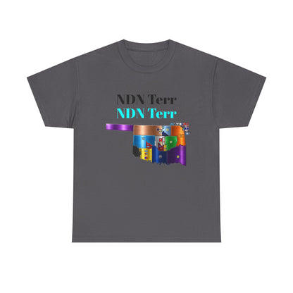 NDN Terr Oklahoma Map Tee — Native Pride Graphic T-Shirt with Arrows