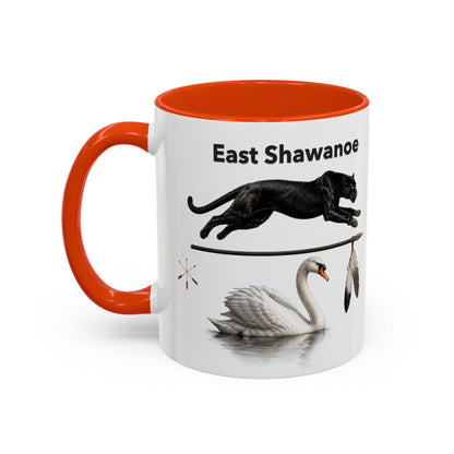 Shawnee East Shawanoe Mascot Panther & Swan Coffee Mug (11oz/15oz)