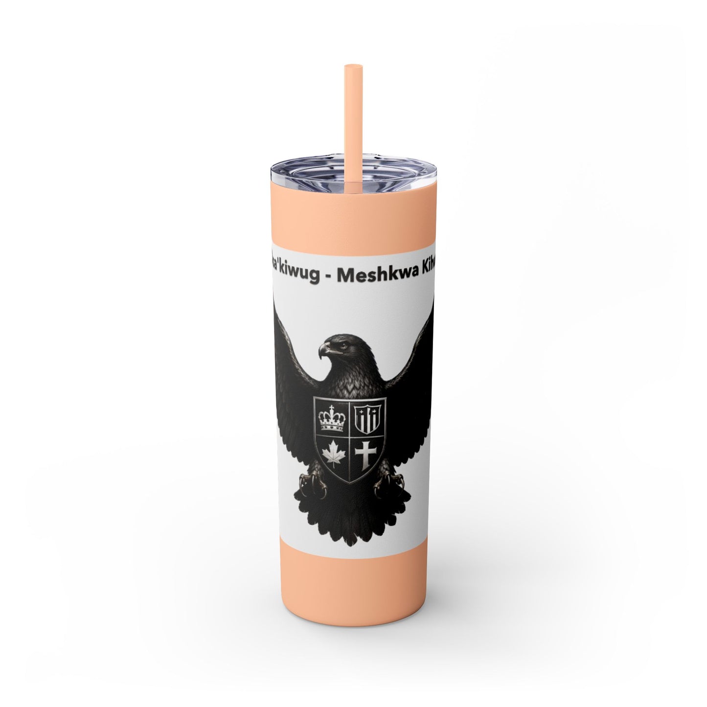 Sac Fox Skinny Tumbler with Straw, 20oz