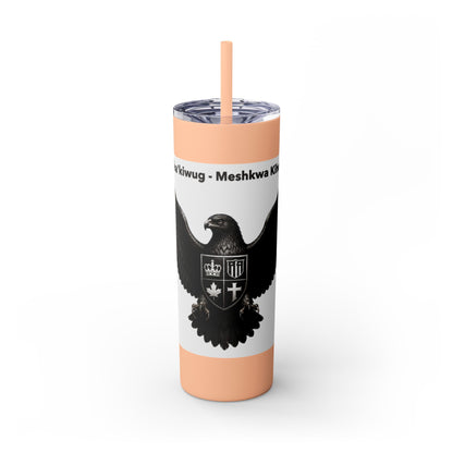 Sac Fox Skinny Tumbler with Straw, 20oz
