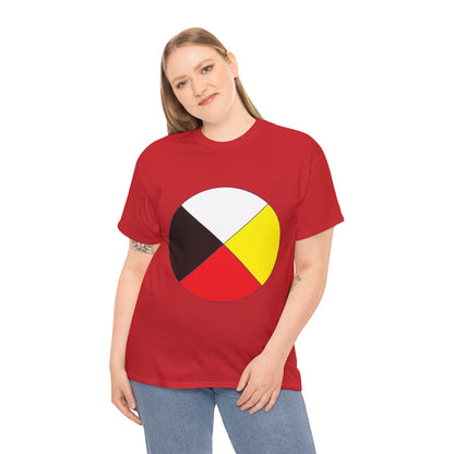 Native Medicine Wheel Tee — Four Directions Circle Design T-Shirt