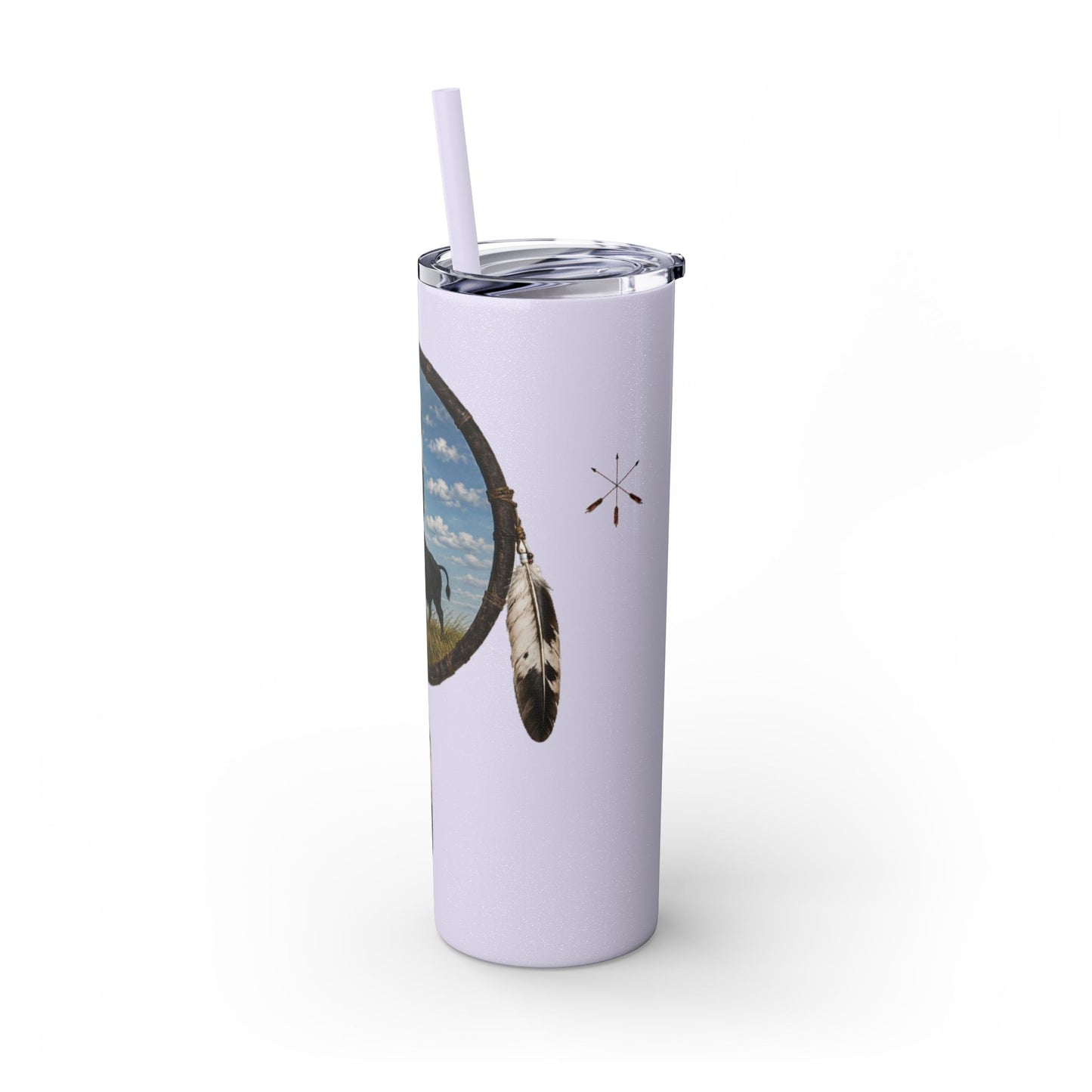Quapaw Buffalo Skinny Tumbler 20oz — Ogahpahka Design