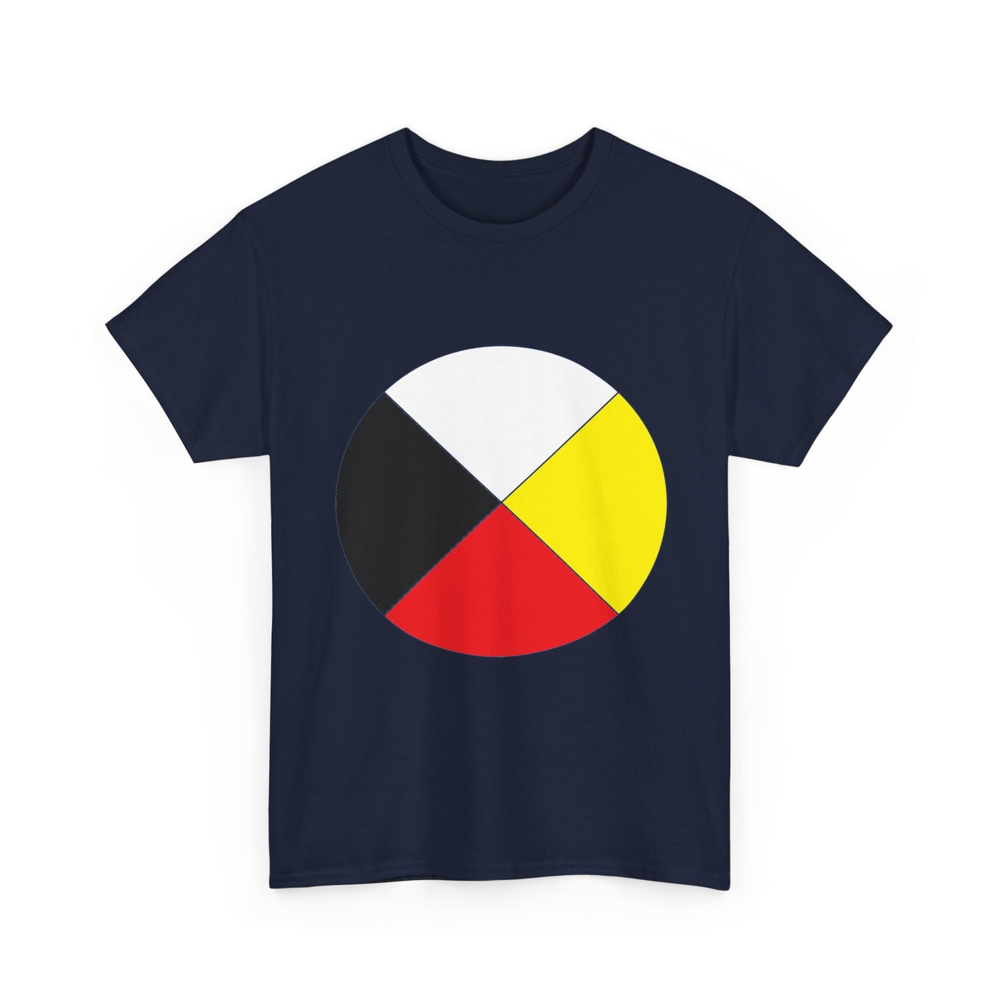 Native Medicine Wheel Tee — Four Directions Circle Design T-Shirt