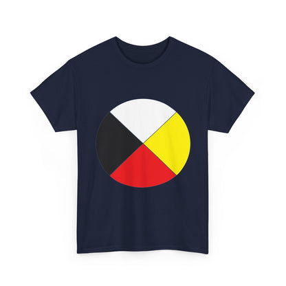 Native Medicine Wheel Tee — Four Directions Circle Design T-Shirt