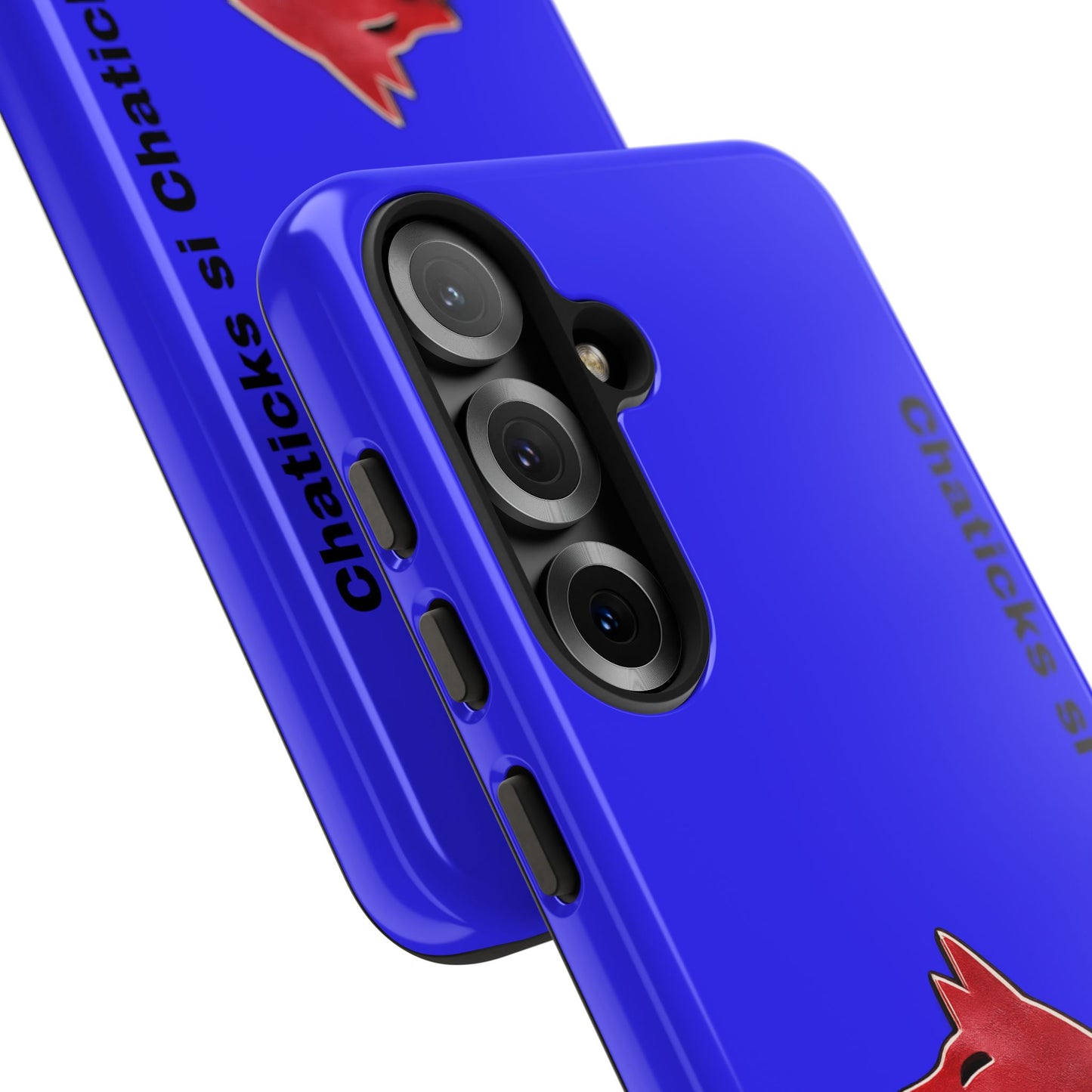 Pawnee Phone Case — Blue 'Chaticks si Chaticks' Wolf Logo Tough Case
