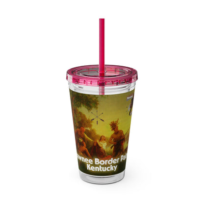 Shawnee Absentee Sunsplash Tumbler with Straw, 16oz